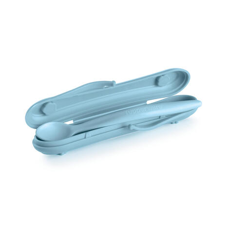 Tupperware Blød Ske med Etui (2) Cucchiaio Baby con Custodia