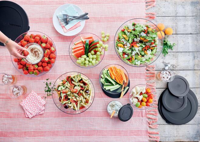 Tupperware Eco+ Clear Skål 6 l schönes durchsichtiges Schüsselset