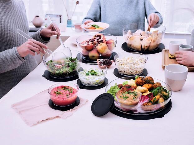 Tupperware Eco+ Clear Skål 6 l schönes durchsichtiges Schüsselset