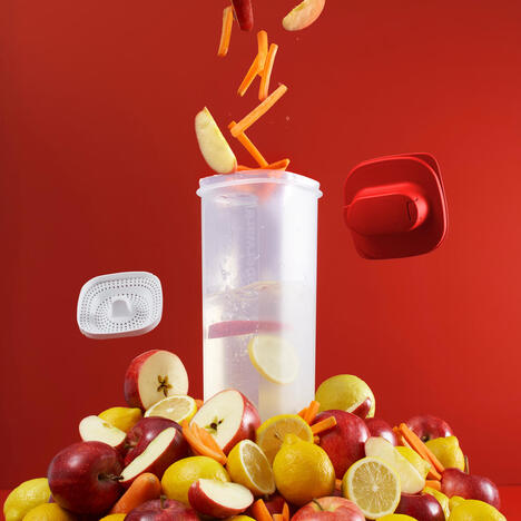 Tupperware Slimline Kande 2 l med si 