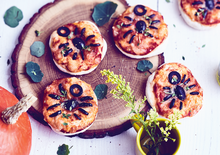 Milde Edderkoppe-mini-pizzaer