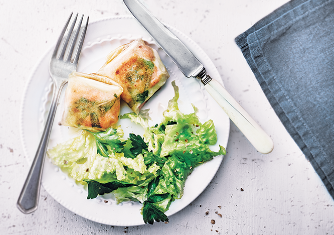 Tupperware Sprøde ‘wraps’ med gedeost og røget laks 